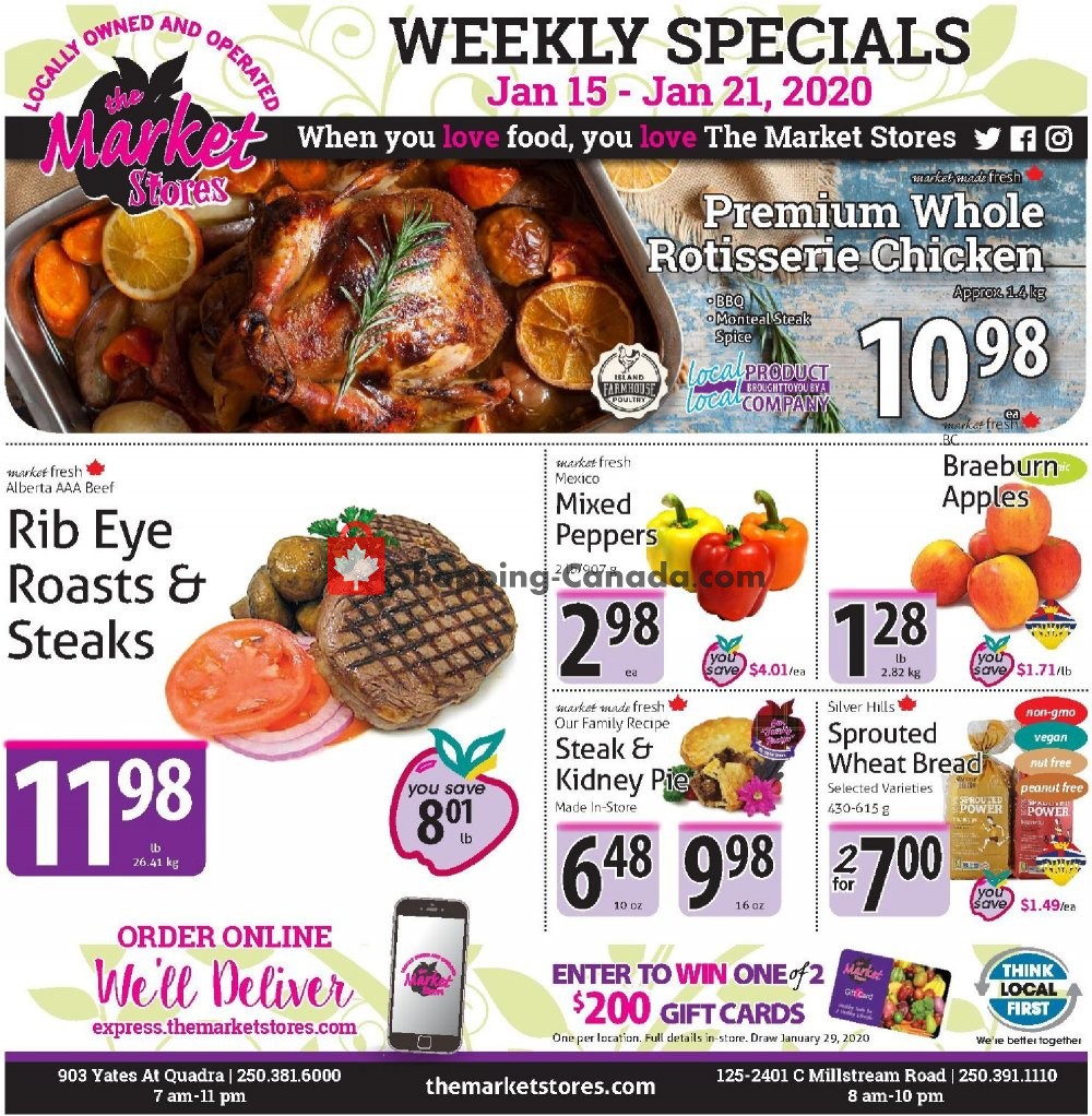 The Market Stores flyer from Wednesday January 15, 2020 to Tuesday January 21, 2020 - page 1