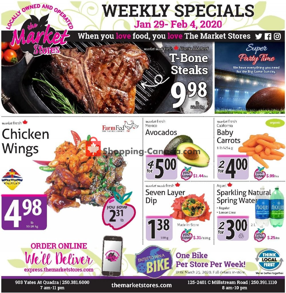 The Market Stores flyer from Wednesday January 29, 2020 to Tuesday February 4, 2020 - page 1
