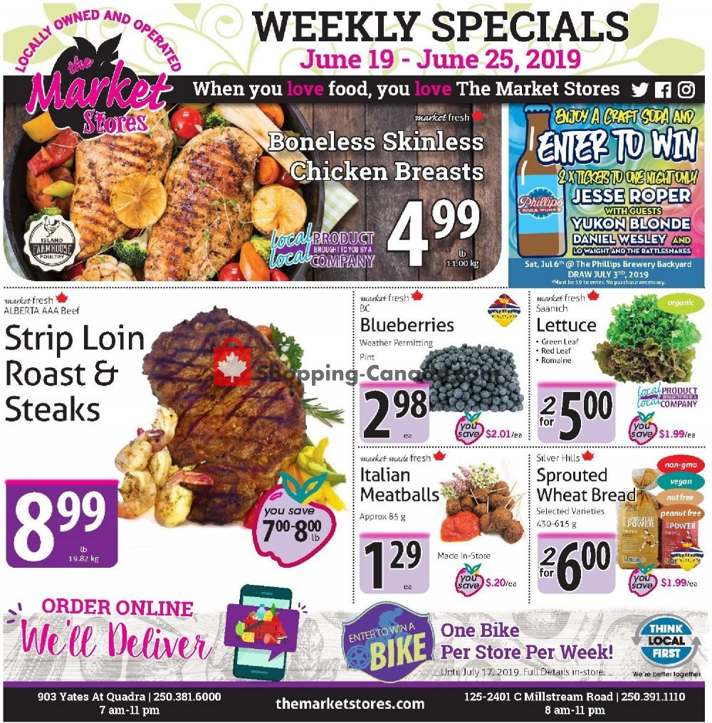 The Market Stores flyer from Wednesday June 19, 2019 to Tuesday June 25, 2019 - page 1
