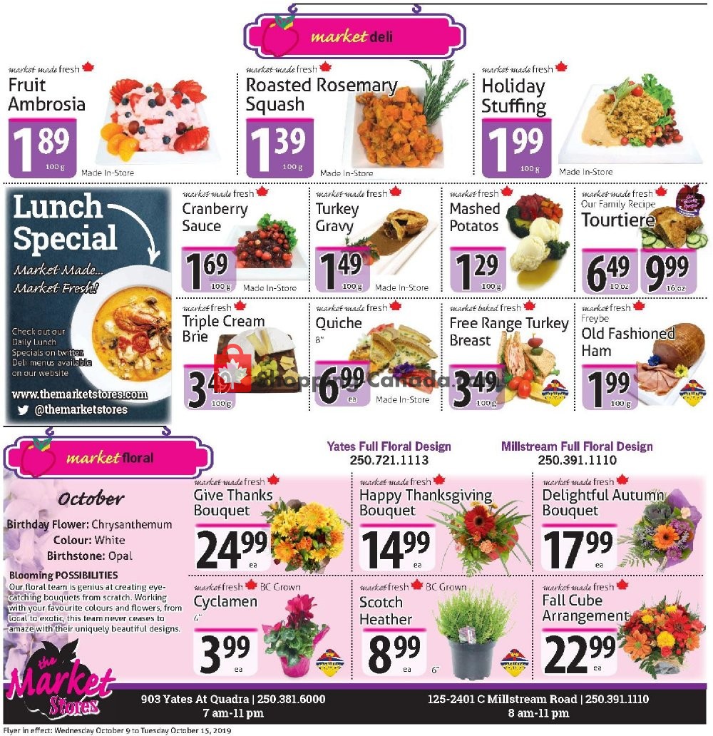 The Market Stores flyer from Wednesday October 9, 2019 to Tuesday October 15, 2019 - page 8