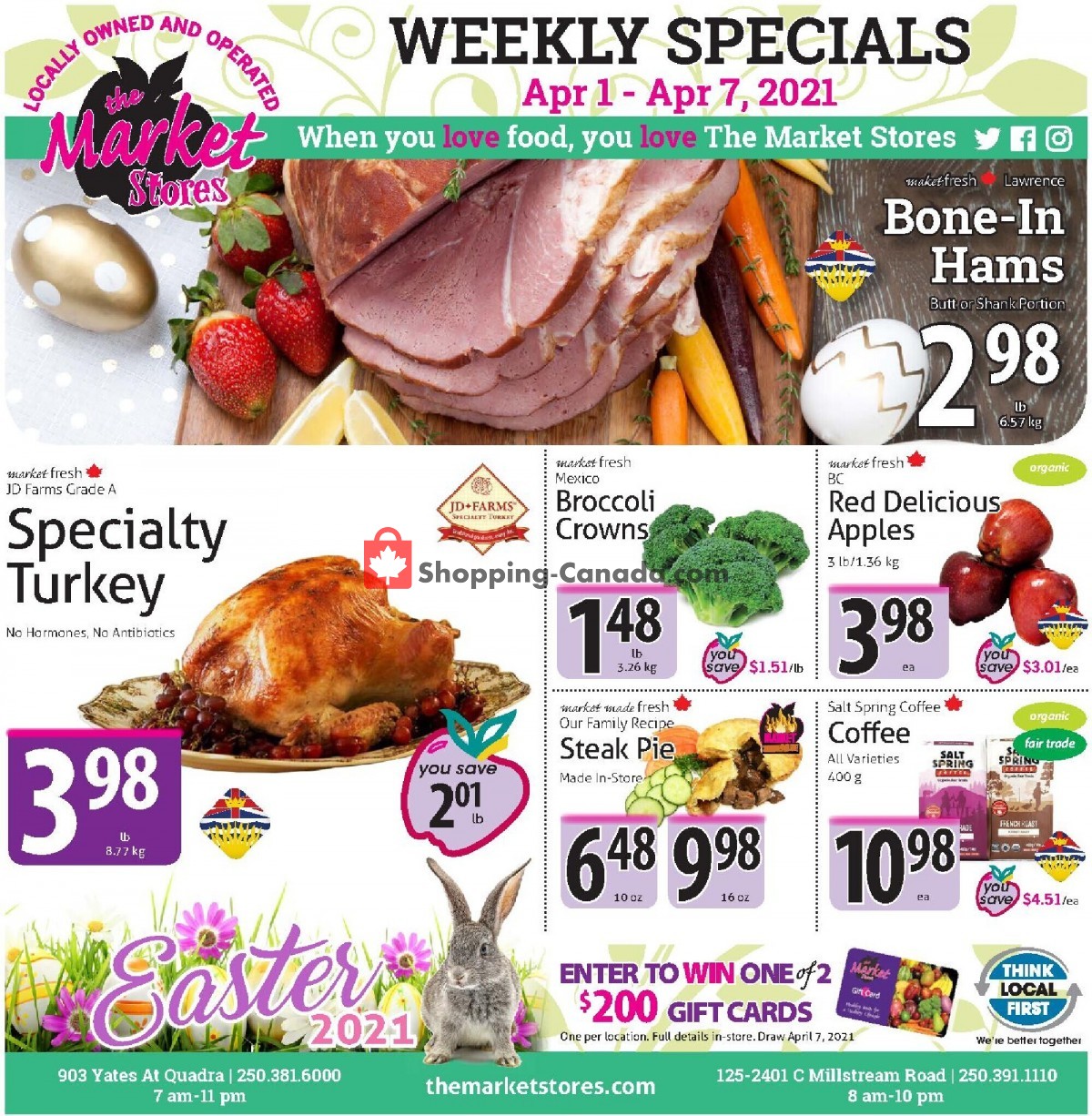 The Market Stores flyer from Thursday April 1, 2021 to Wednesday April 7, 2021 - page 1