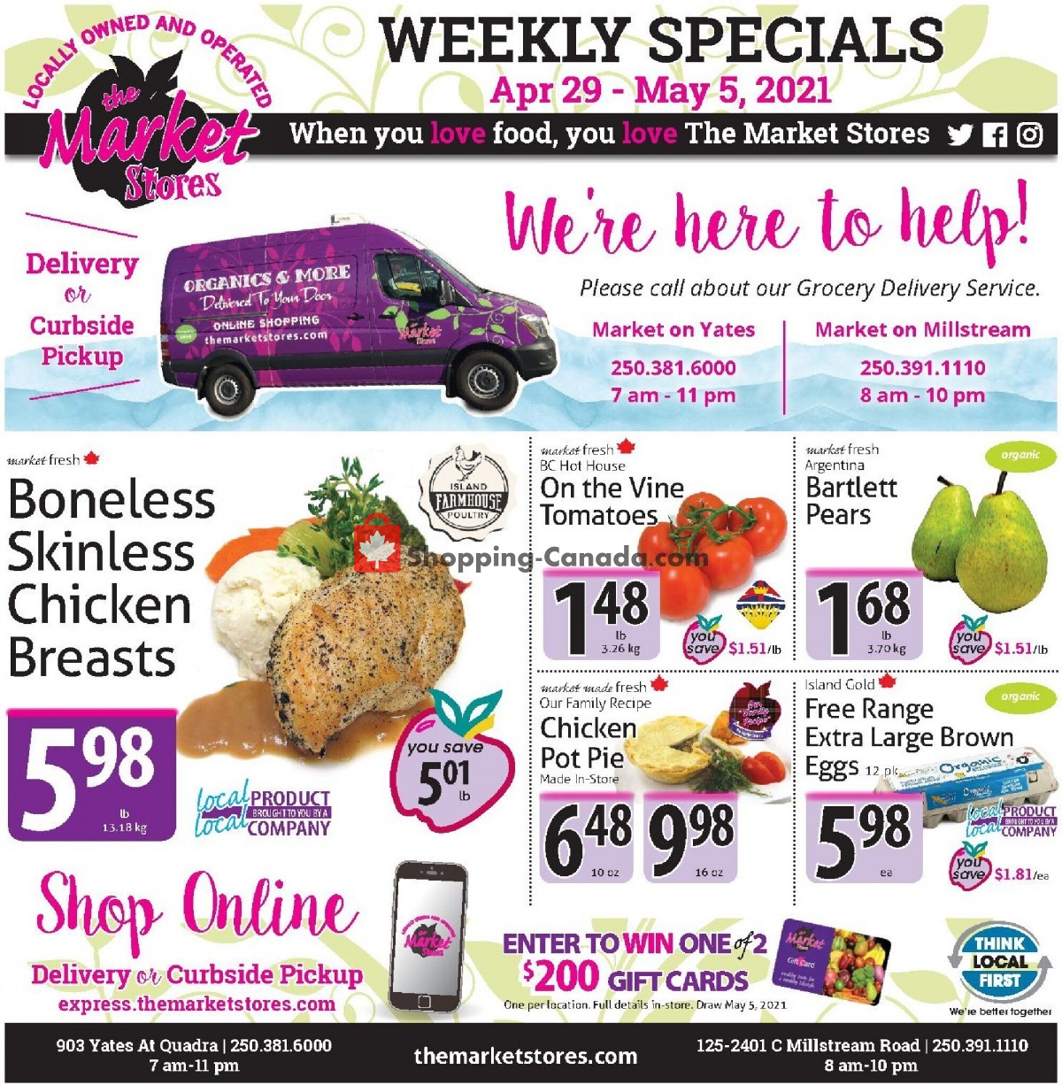 The Market Stores flyer from Thursday April 29, 2021 to Wednesday May 5, 2021 - page 1