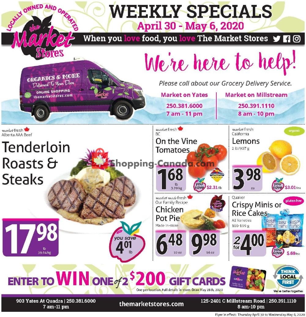 The Market Stores flyer from Thursday April 30, 2020 to Wednesday May 6, 2020 - page 1