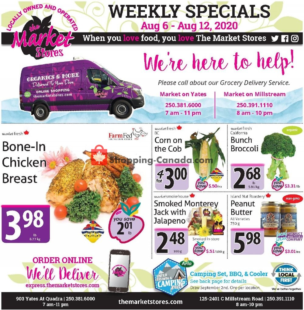 The Market Stores flyer from Thursday August 6, 2020 to Wednesday August 12, 2020 - page 1