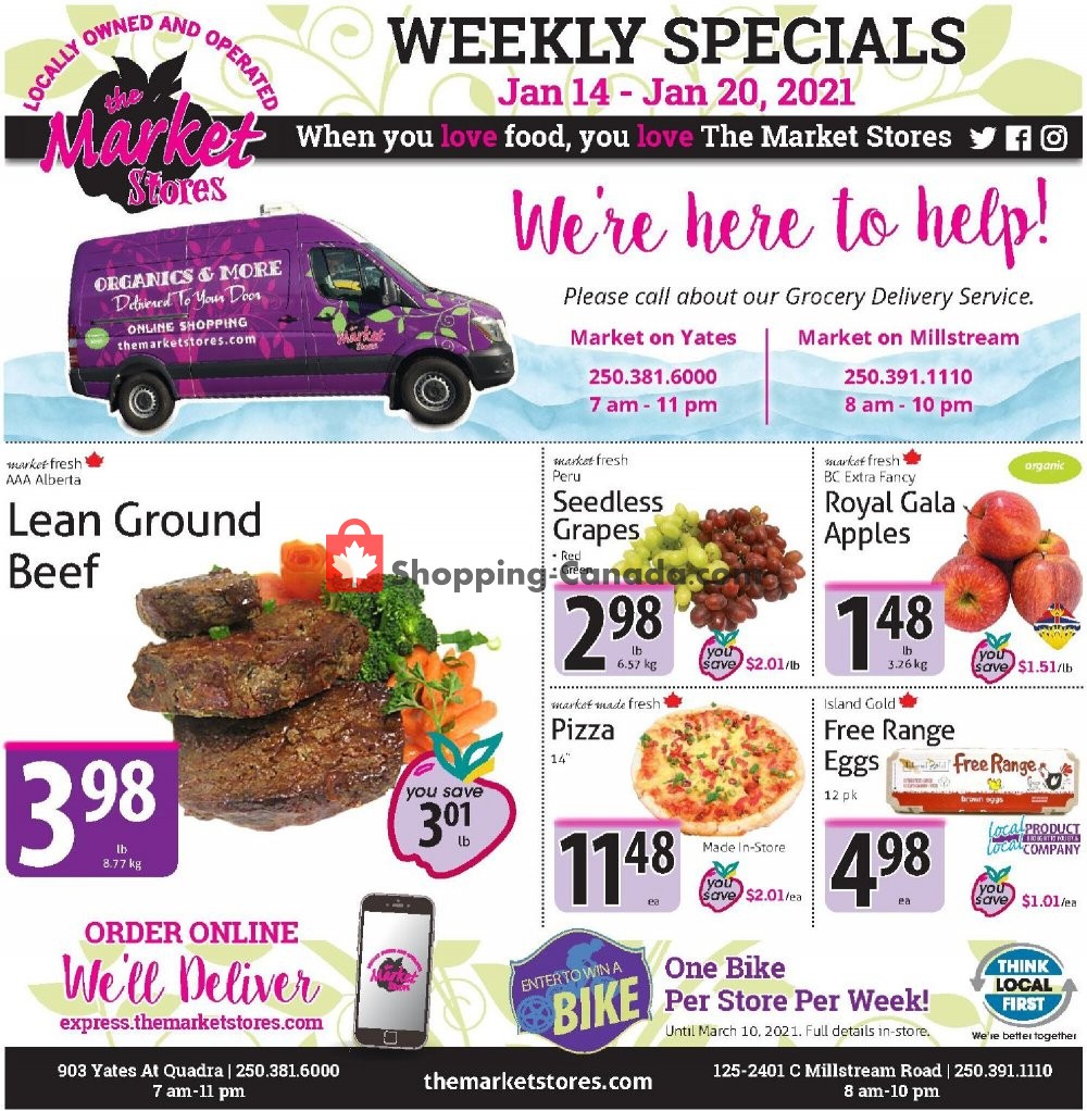 The Market Stores flyer from Thursday January 14, 2021 to Wednesday January 20, 2021 - page 1