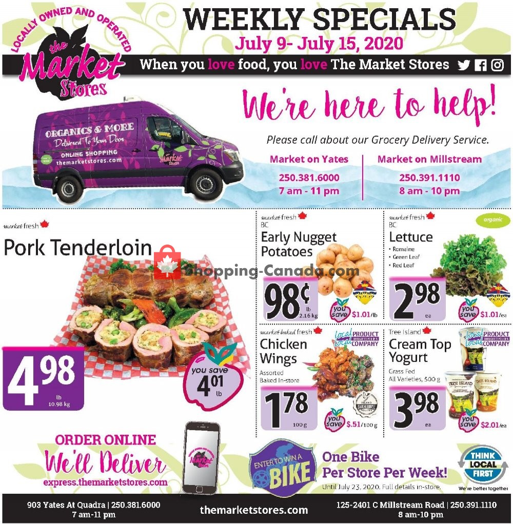 The Market Stores flyer from Thursday July 9, 2020 to Wednesday July 15, 2020 - page 1