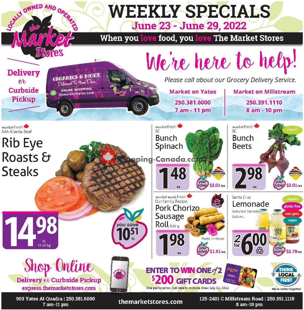 The Market Stores flyer from Thursday June 23, 2022 to Wednesday June 29, 2022 - page 1