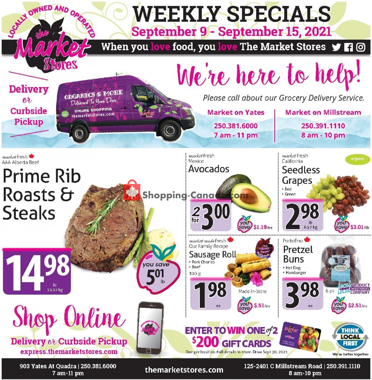 The Market Stores flyer from Thursday September 9, 2021 to Wednesday September 15, 2021 - page 1