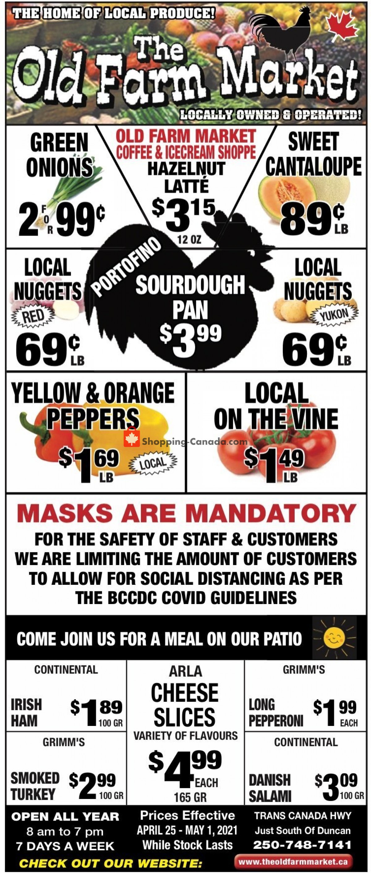 The Old Farm Market flyer from Sunday April 25, 2021 to Saturday May 1, 2021 - page 1