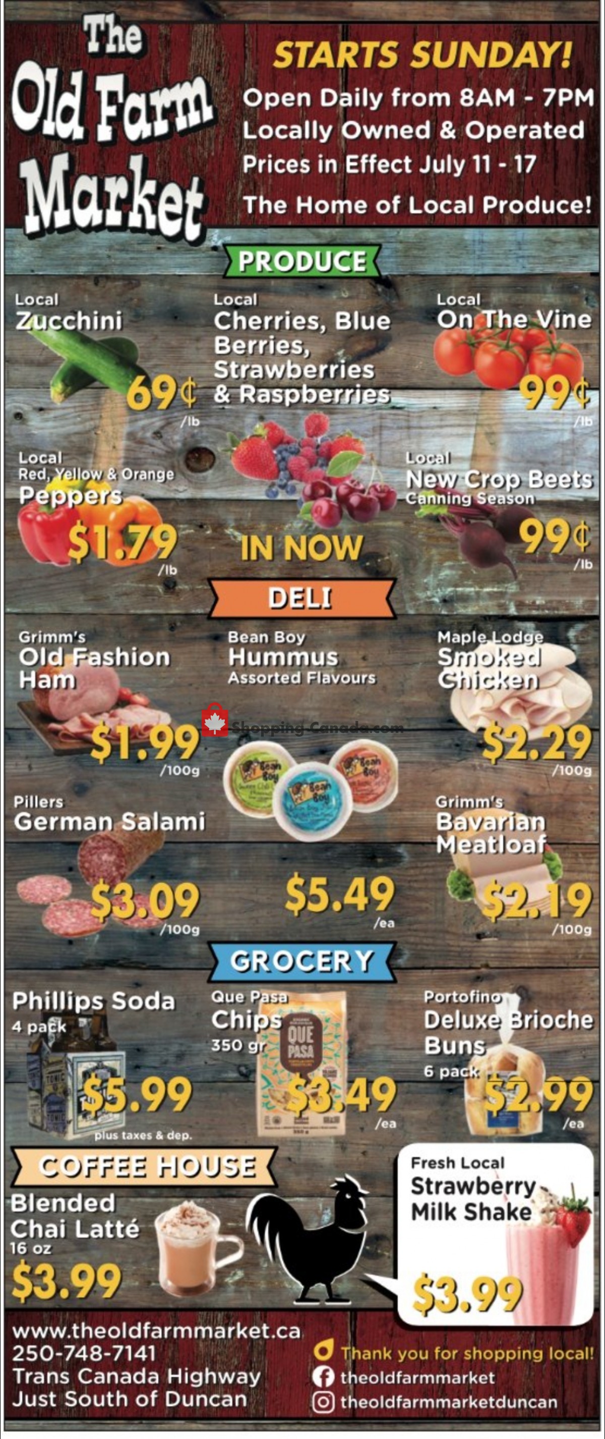 The Old Farm Market flyer from Sunday July 11, 2021 to Saturday July 17, 2021 - page 1