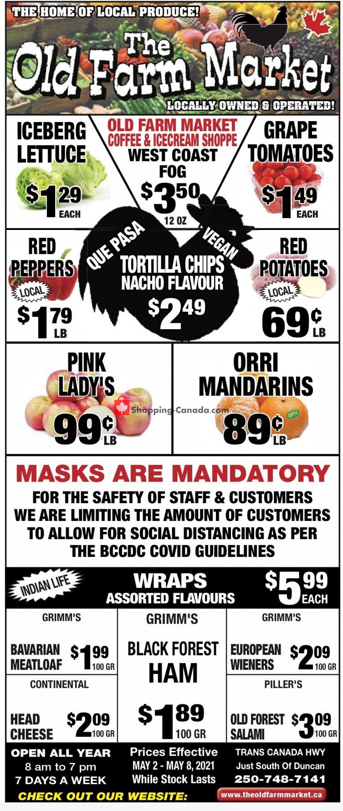 The Old Farm Market flyer from Sunday May 2, 2021 to Saturday May 8, 2021 - page 1