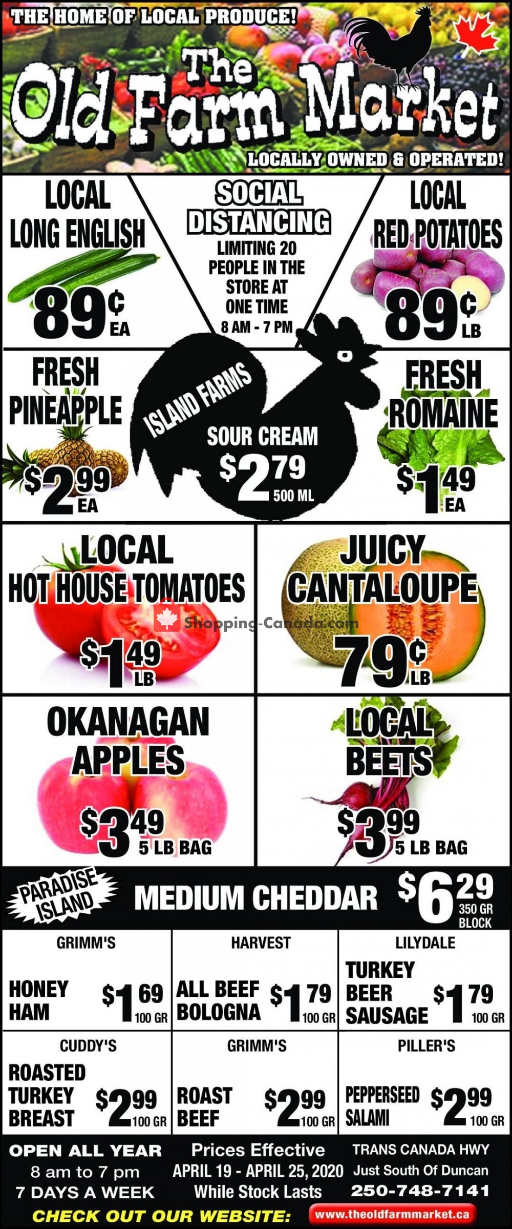 The Old Farm Market flyer from Sunday April 19, 2020 to Saturday April 25, 2020 - page 1