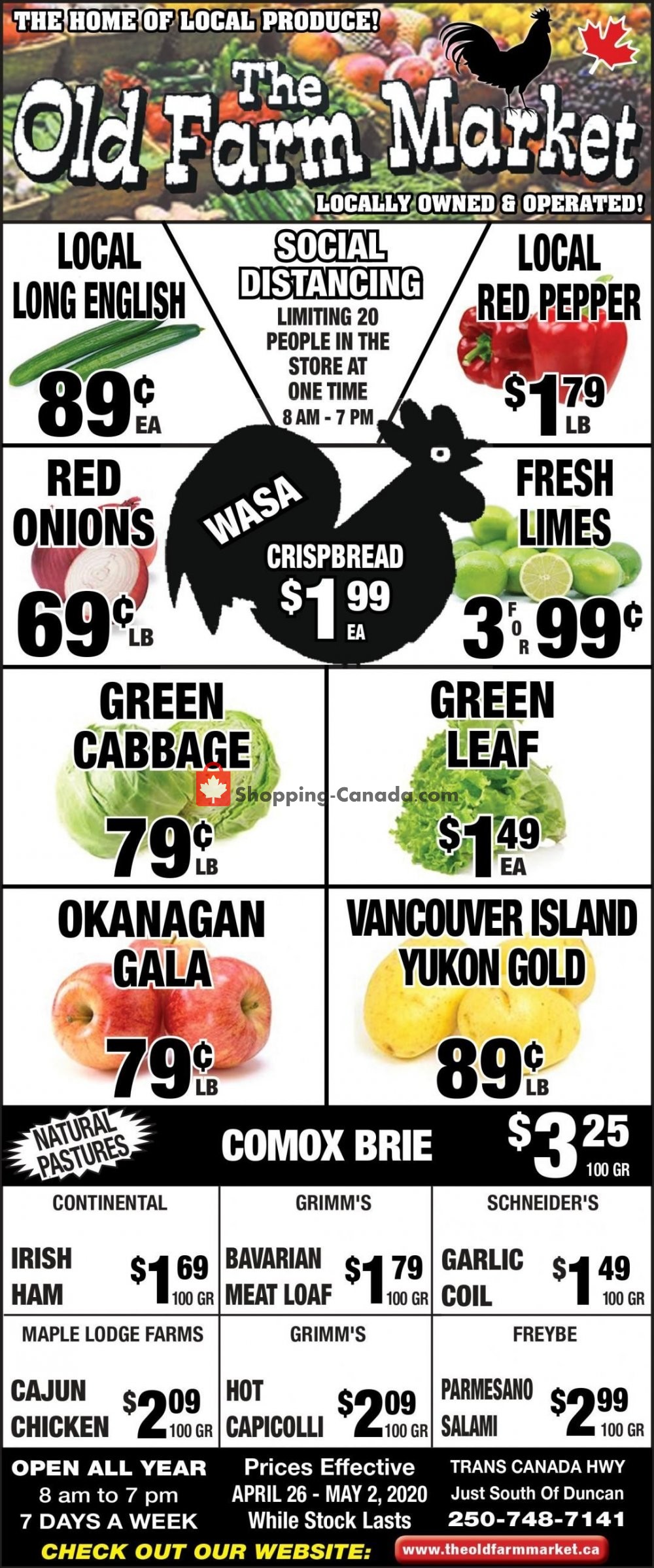 The Old Farm Market flyer from Sunday April 26, 2020 to Saturday May 2, 2020 - page 1