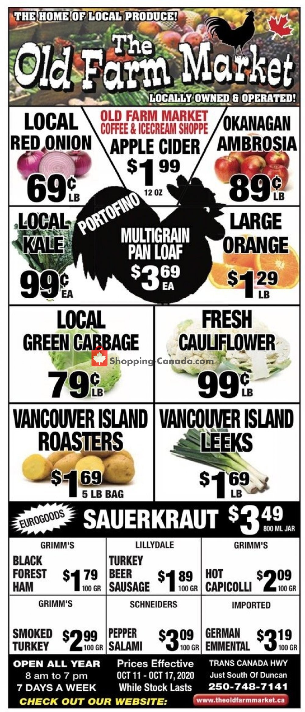 The Old Farm Market flyer from Sunday October 11, 2020 to Saturday October 17, 2020 - page 1