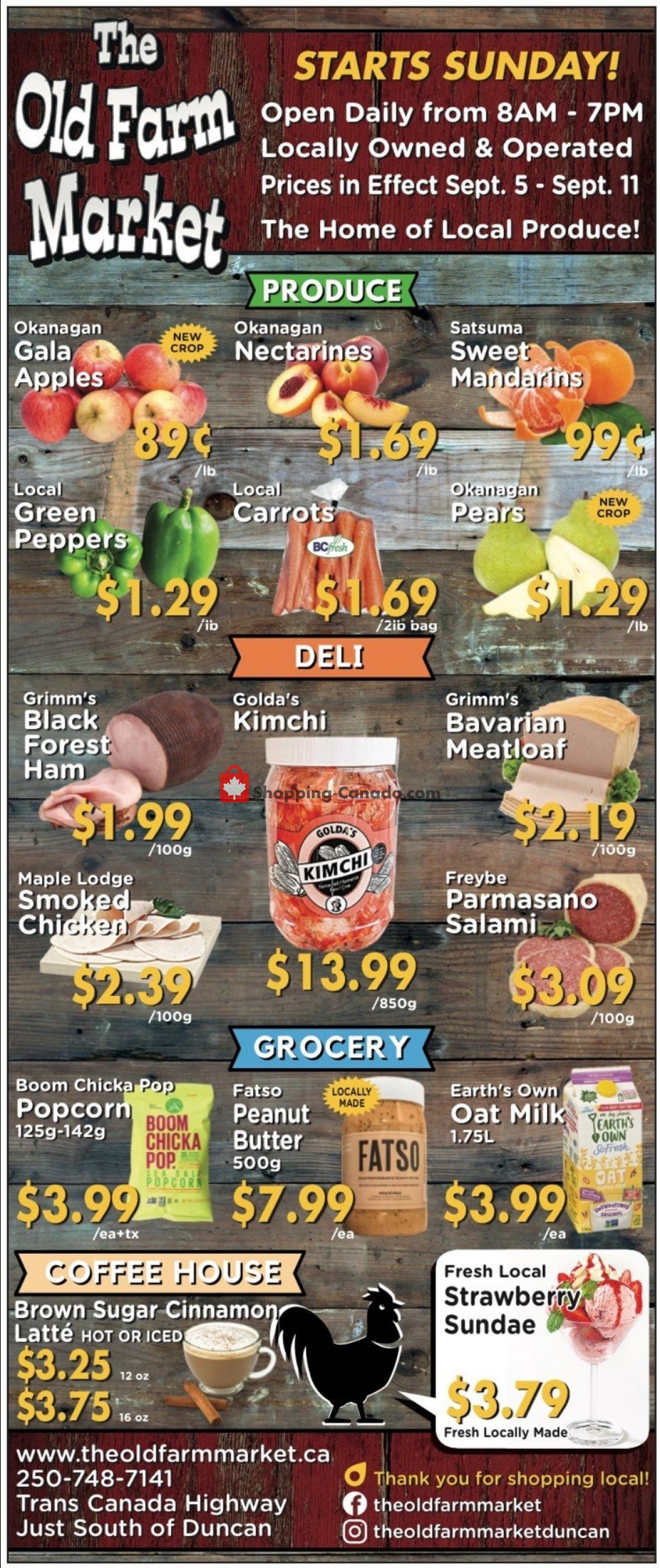 The Old Farm Market flyer from Sunday September 5, 2021 to Saturday September 11, 2021 - page 1