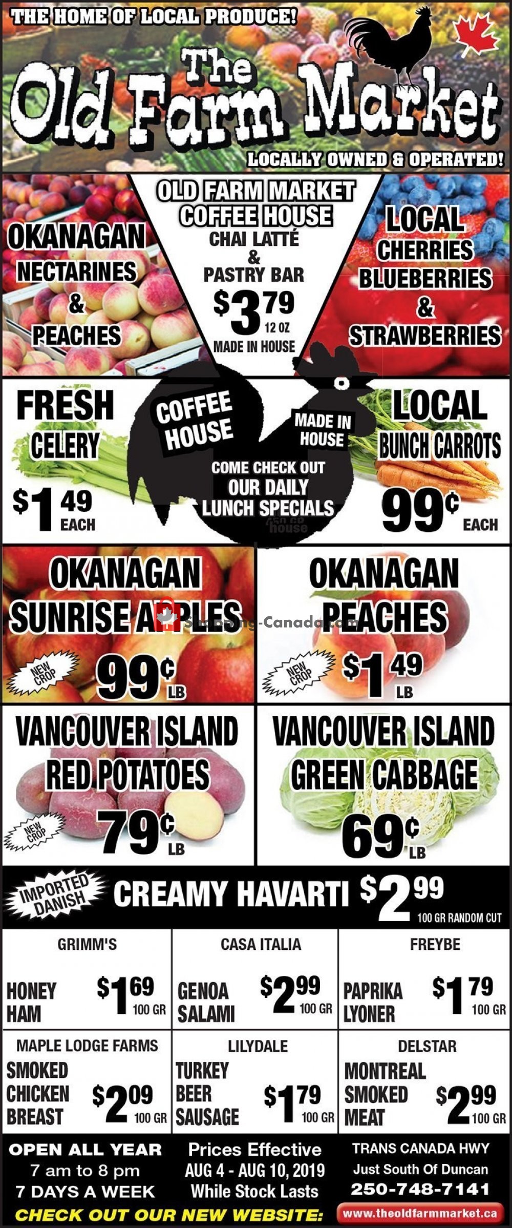 The Old Farm Market flyer from Sunday August 4, 2019 to Saturday August 10, 2019 - page 1
