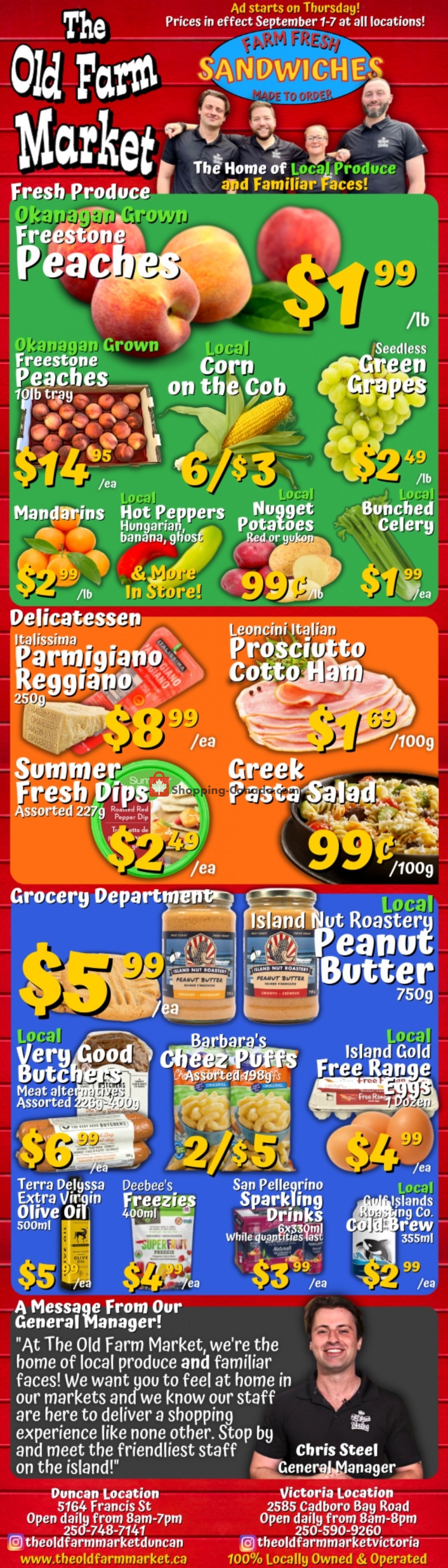 The Old Farm Market Canada, flyer (Special Offer Oak Bay