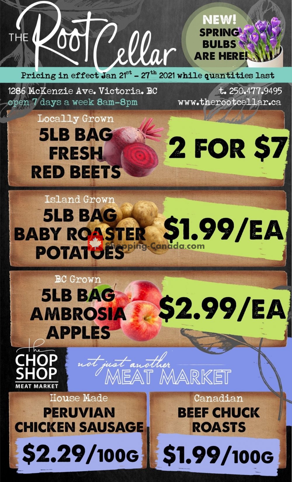 The Root Cellar flyer from Thursday January 21, 2021 to Wednesday January 27, 2021 - page 1