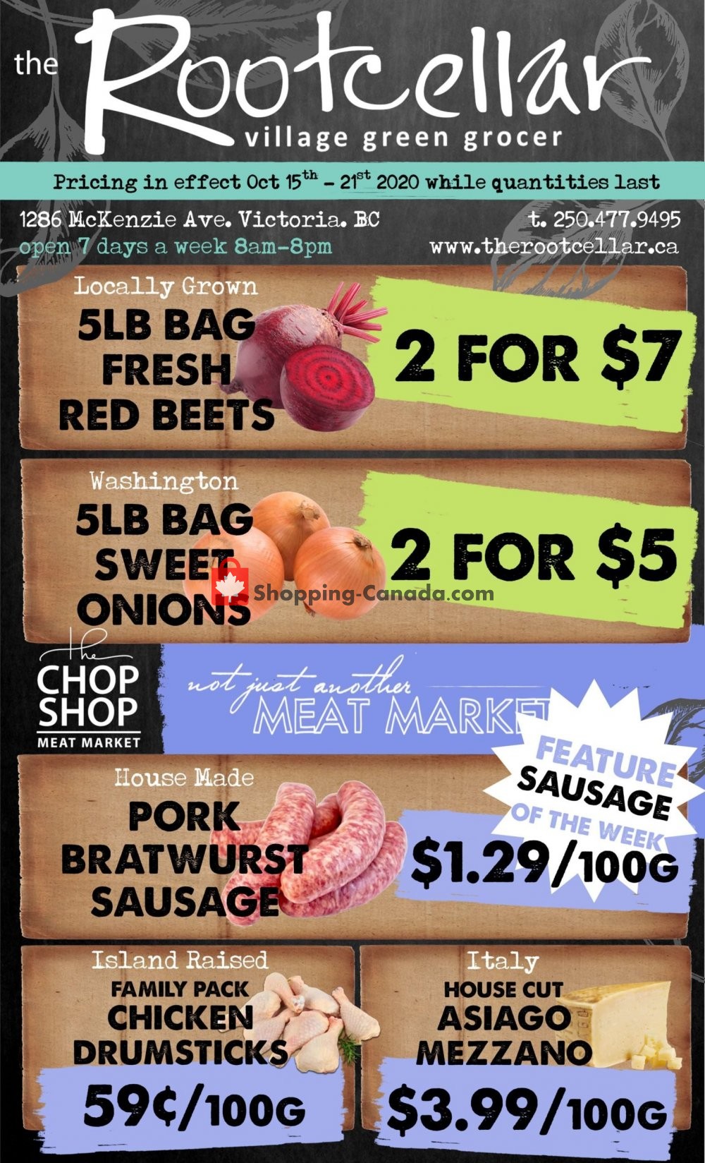 The Root Cellar flyer from Thursday October 15, 2020 to Wednesday October 21, 2020 - page 1