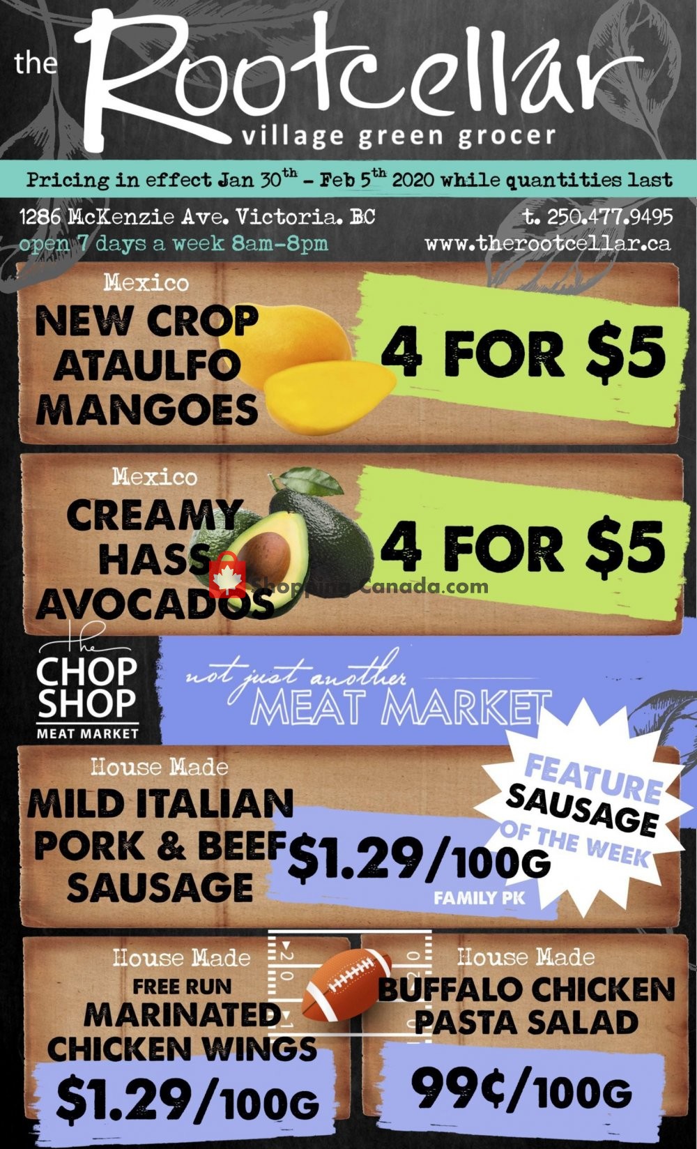 The Root Cellar flyer from Thursday January 30, 2020 to Wednesday February 5, 2020 - page 1