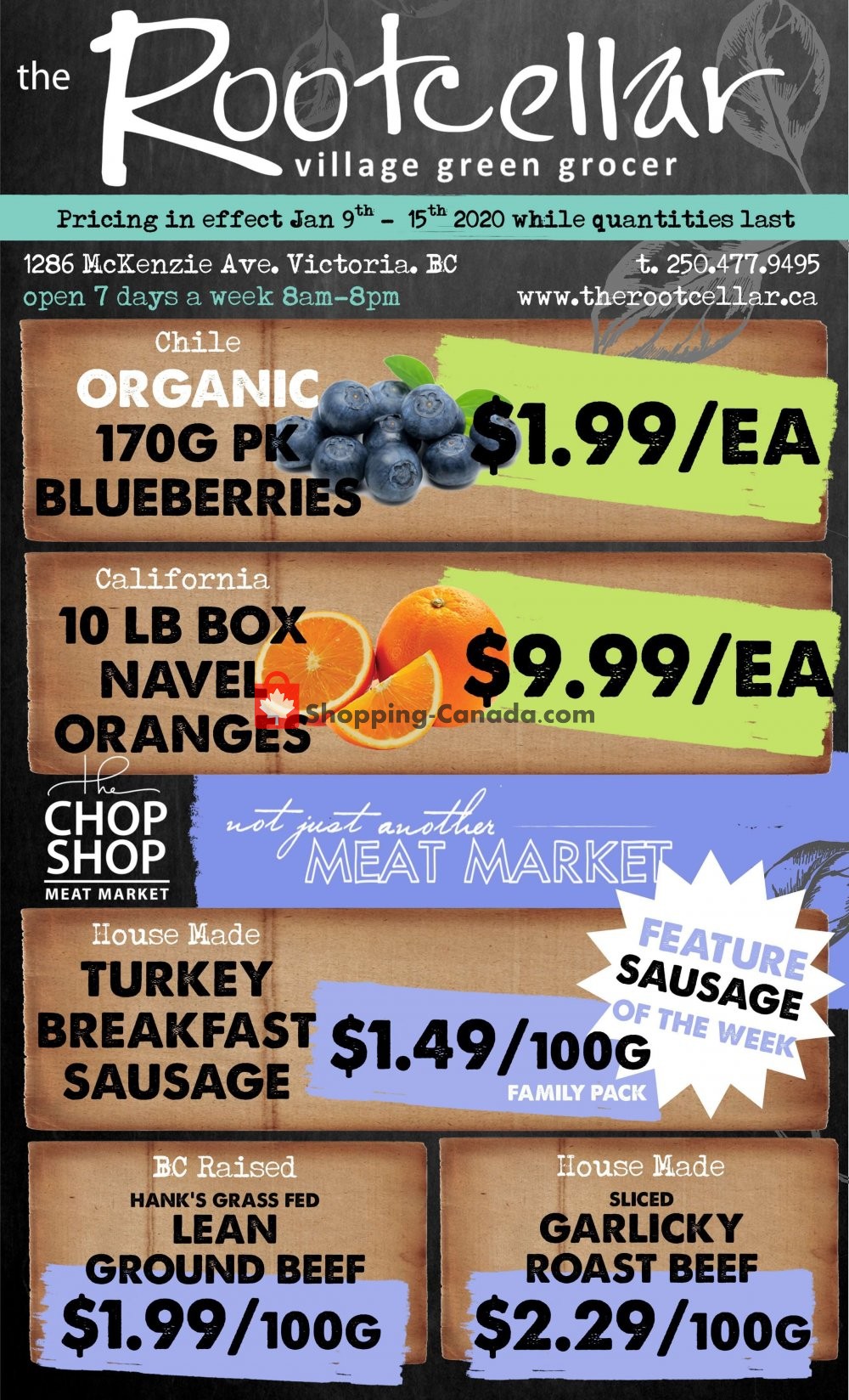 The Root Cellar flyer from Thursday January 9, 2020 to Wednesday January 15, 2020 - page 1