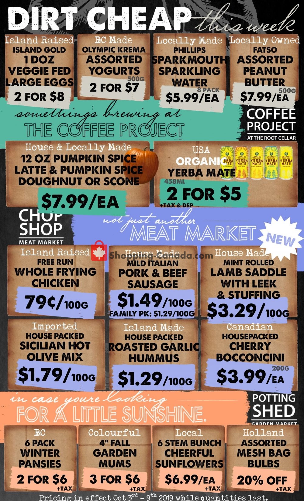 The Root Cellar flyer from Thursday October 3, 2019 to Wednesday October 9, 2019 - page 3