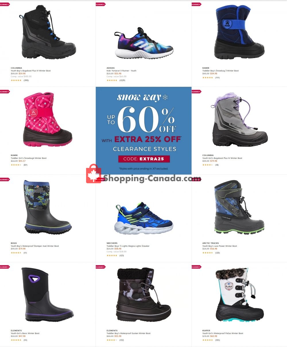 The Shoe Company Canada, flyer (Hot Deals) January 13 January 19