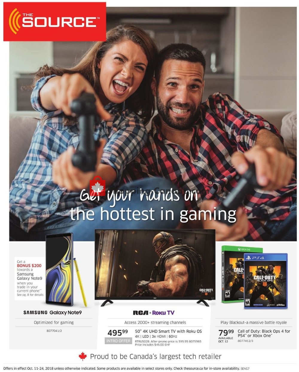 The Source flyer from Thursday October 11, 2018 to Wednesday October 24, 2018 - page 1