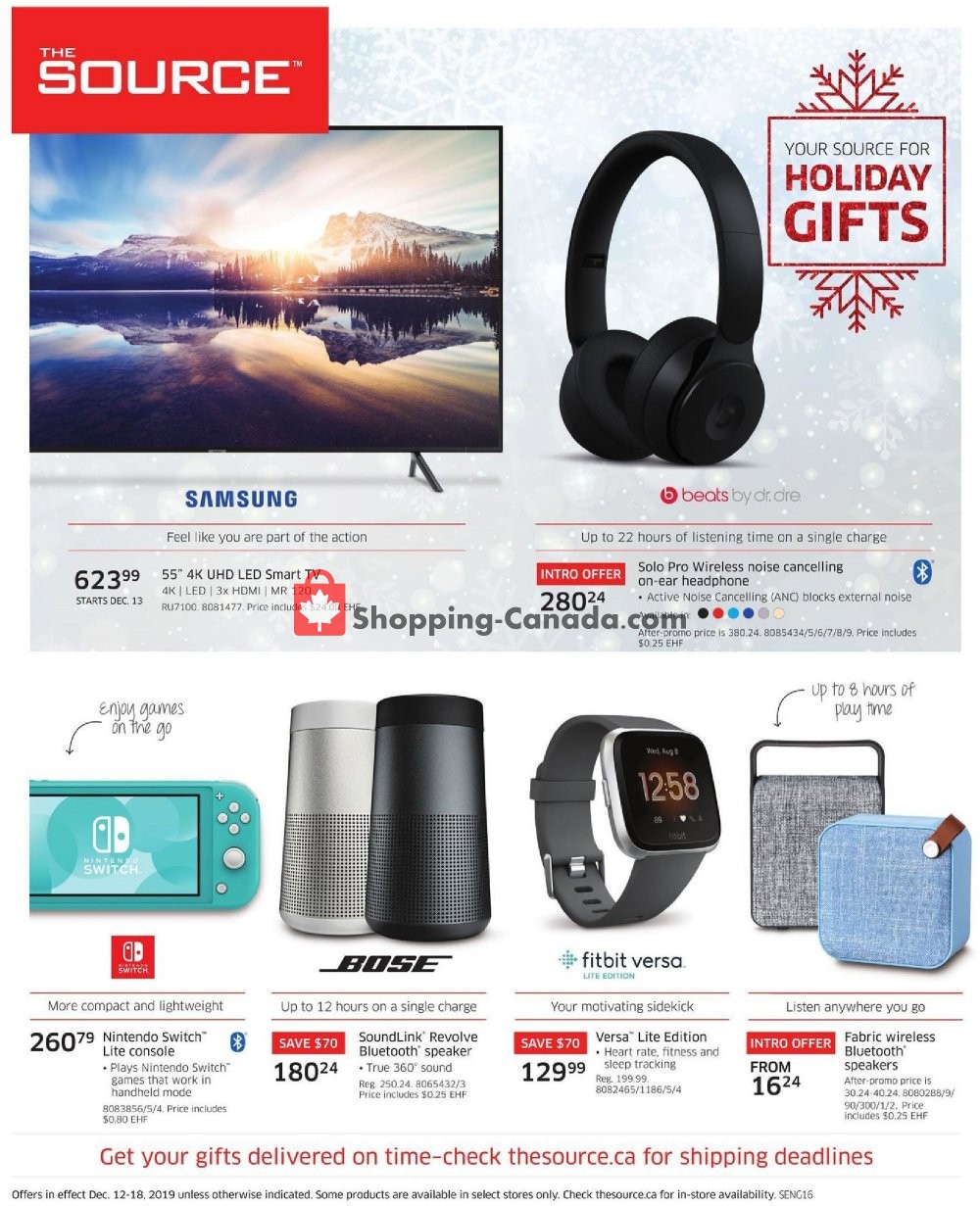 The Source flyer from Thursday December 12, 2019 to Wednesday December 18, 2019 - page 1