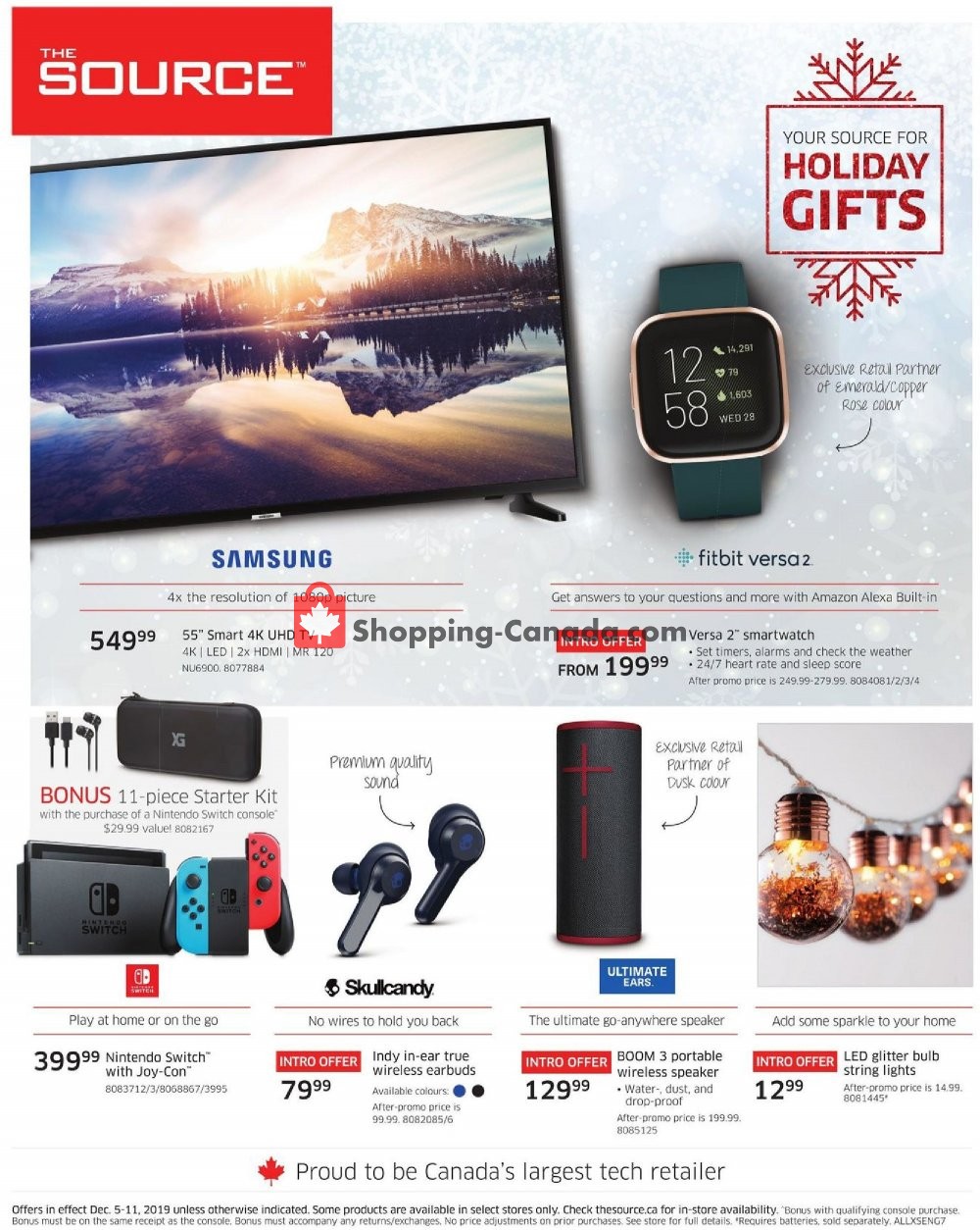 The Source flyer from Thursday December 5, 2019 to Wednesday December 11, 2019 - page 1