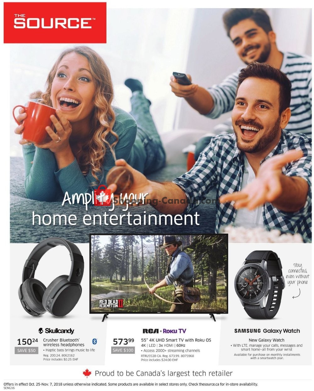The Source flyer from Thursday October 25, 2018 to Wednesday November 7, 2018 - page 1