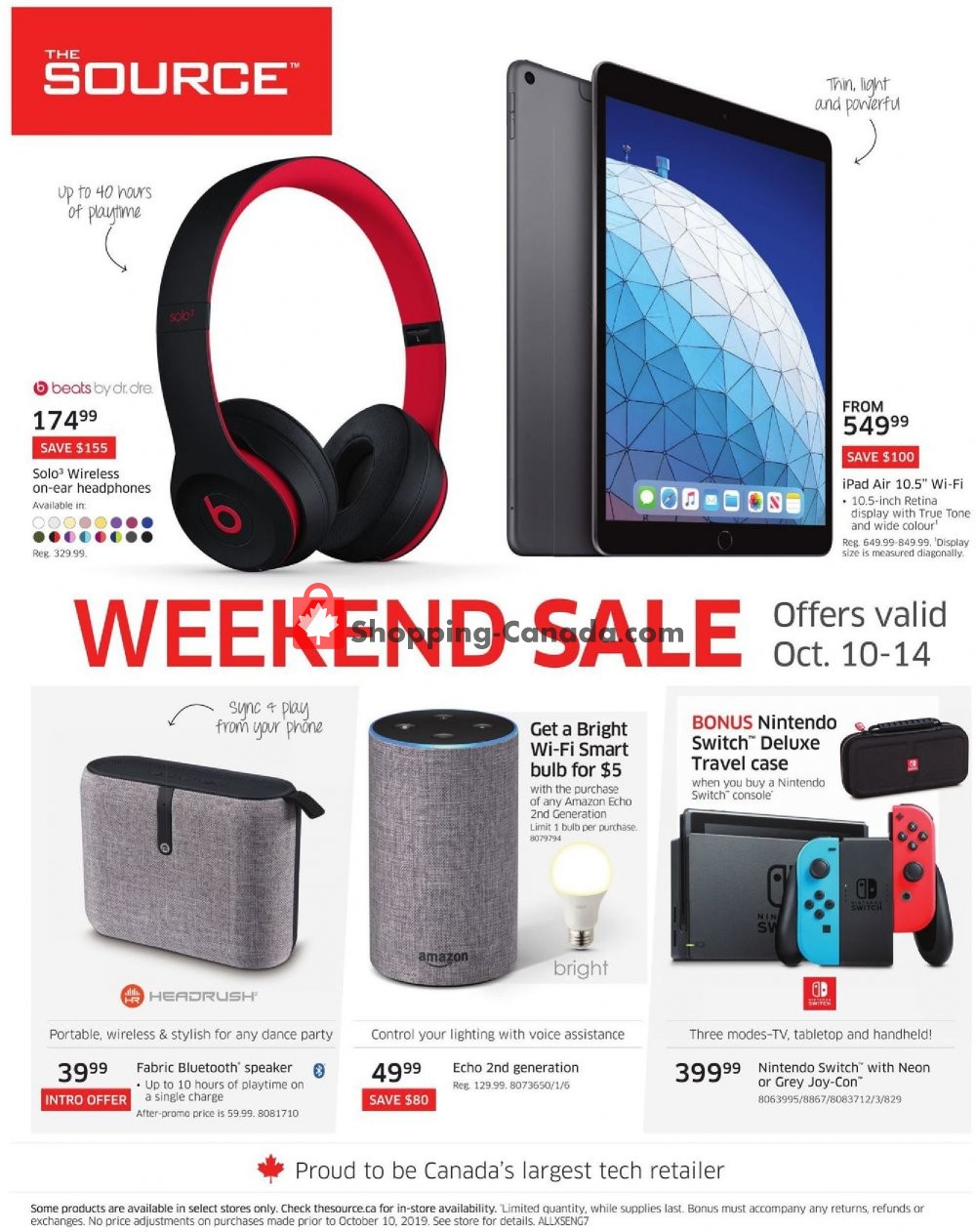 The Source flyer from Thursday October 10, 2019 to Wednesday October 23, 2019 - page 1
