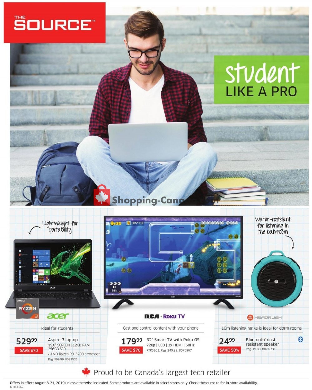 The Source flyer from Thursday August 8, 2019 to Wednesday August 21, 2019 - page 1