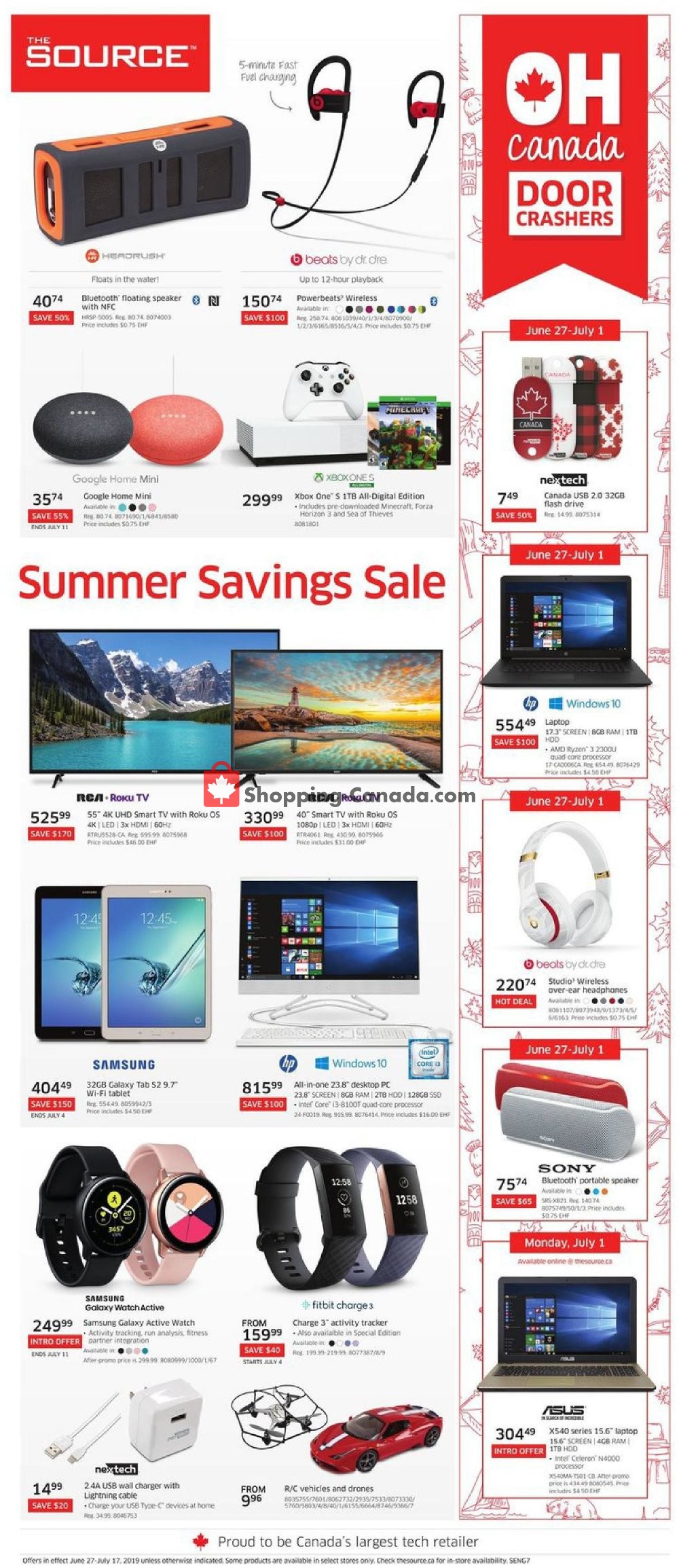 The Source flyer from Thursday June 27, 2019 to Wednesday July 17, 2019 - page 1