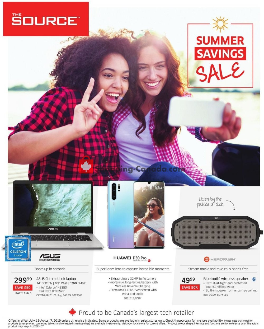The Source flyer from Thursday July 18, 2019 to Wednesday August 7, 2019 - page 1