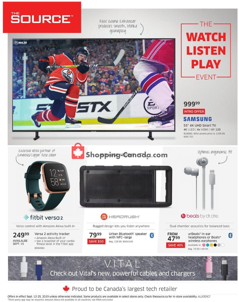 The Source flyer from Thursday September 12, 2019 to Wednesday September 25, 2019 - page 1