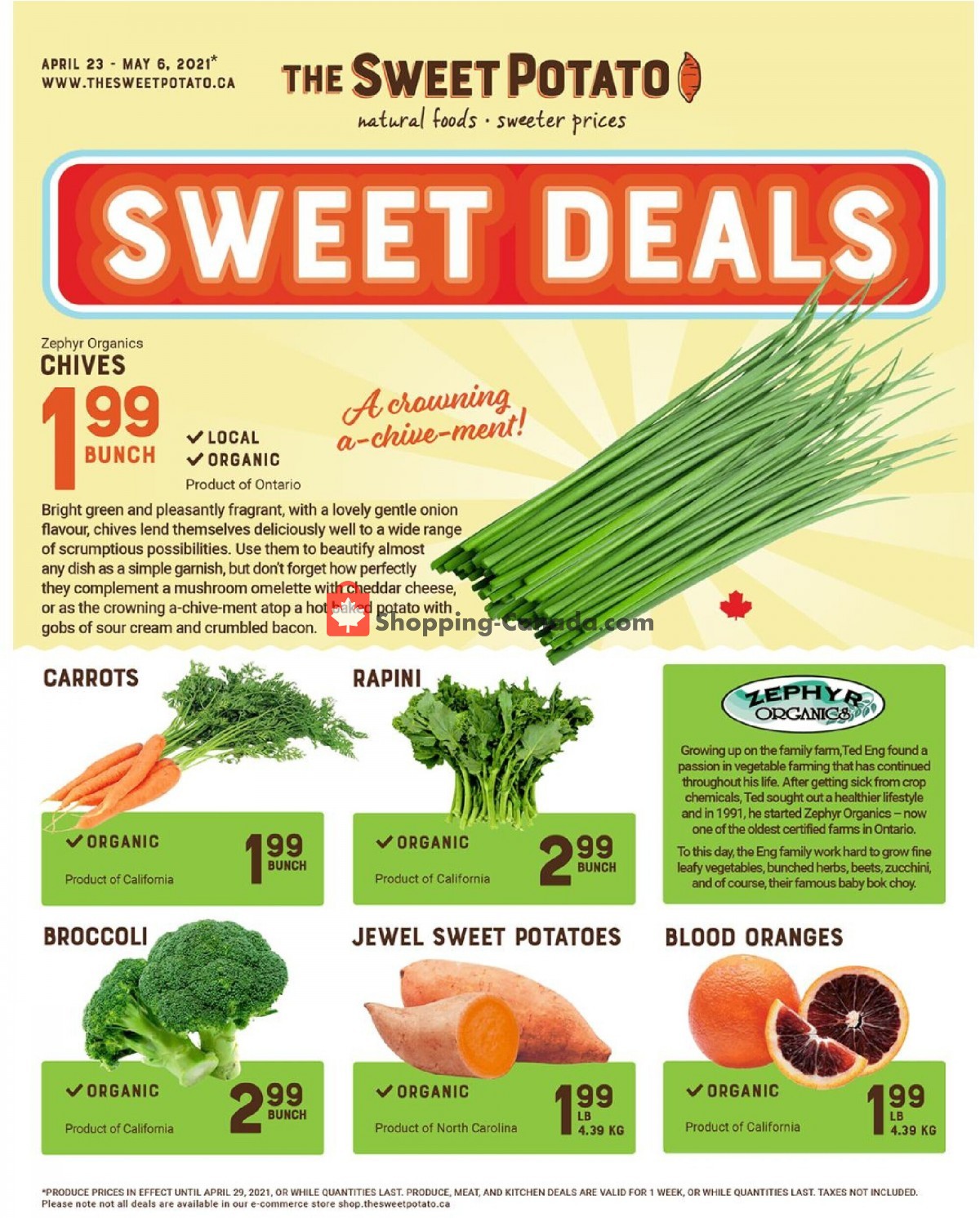 The Sweet Potato flyer from Friday April 23, 2021 to Thursday May 6, 2021 - page 1
