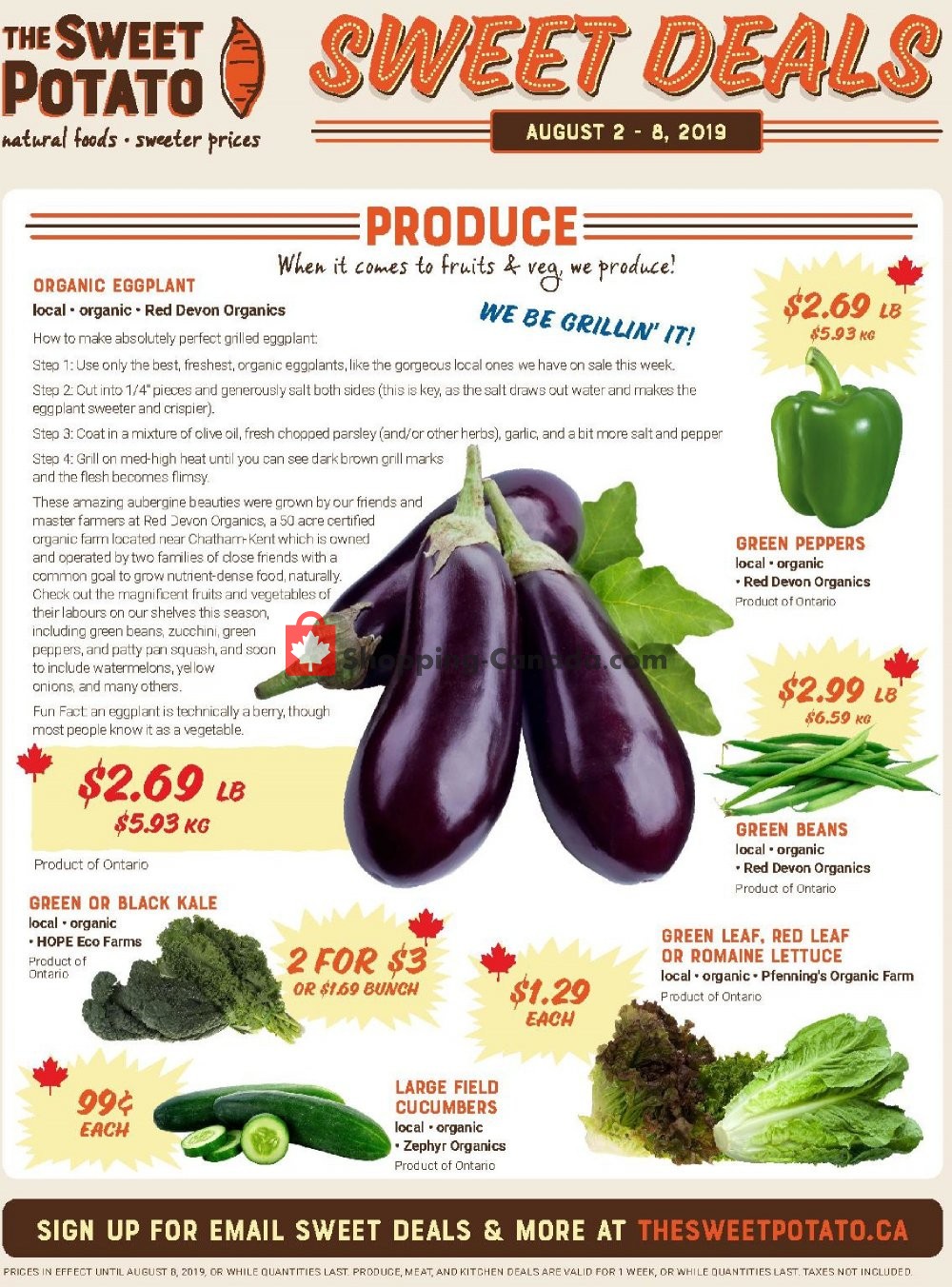 The Sweet Potato flyer from Friday August 2, 2019 to Thursday August 8, 2019 - page 1