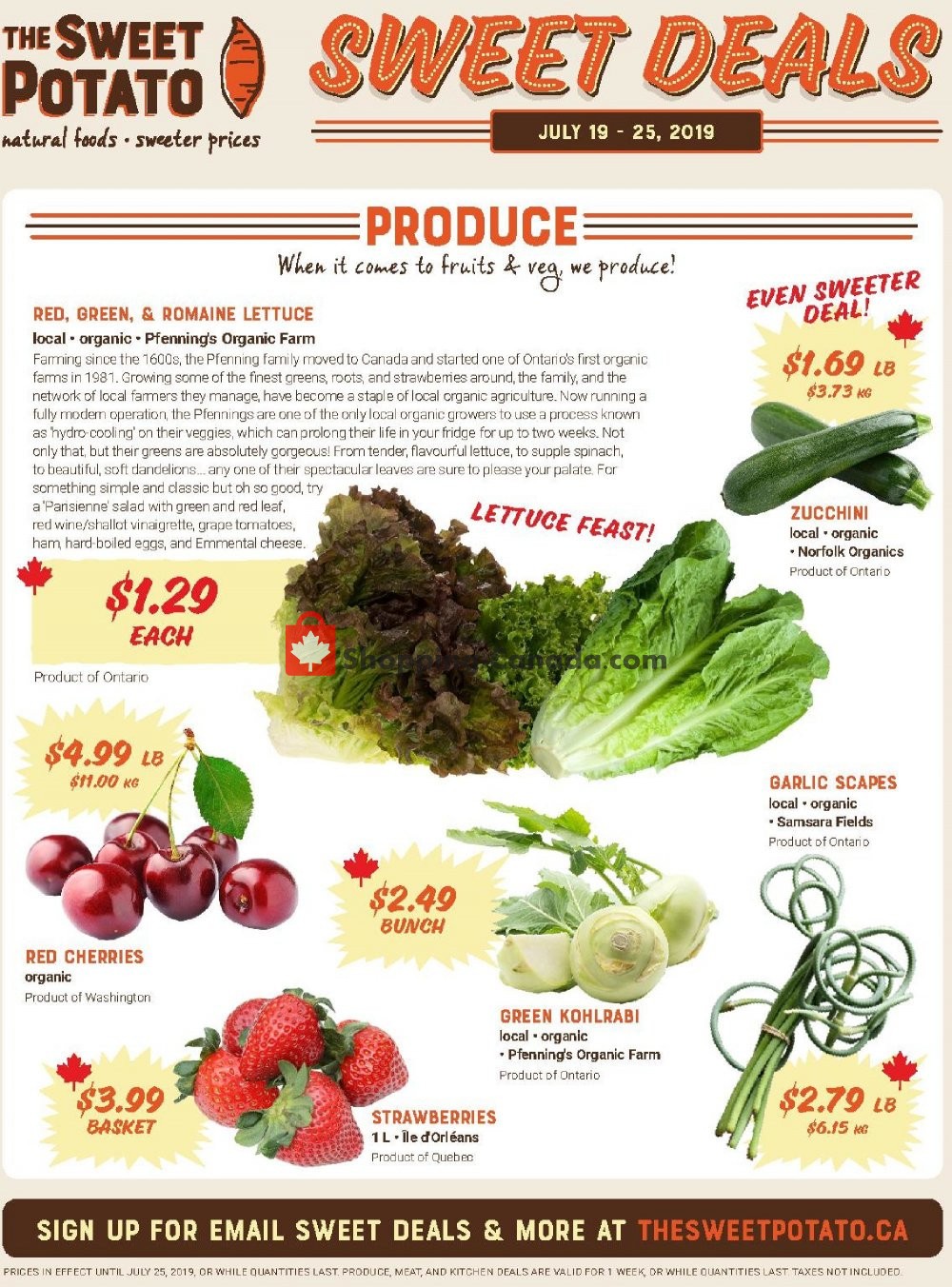 The Sweet Potato flyer from Friday July 19, 2019 to Thursday July 25, 2019 - page 1