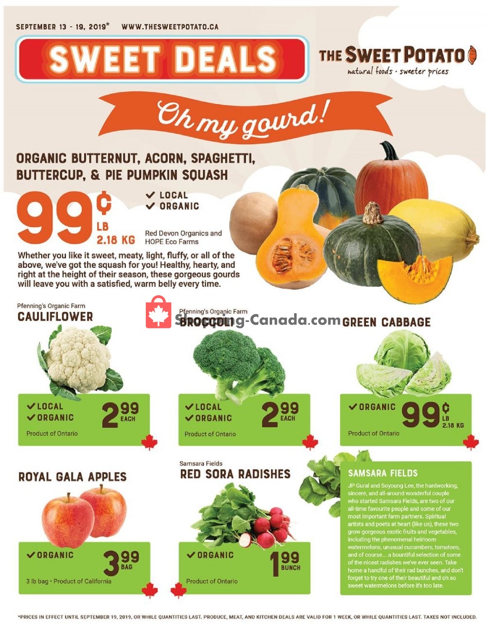 The Sweet Potato flyer from Friday September 13, 2019 to Thursday September 19, 2019 - page 1