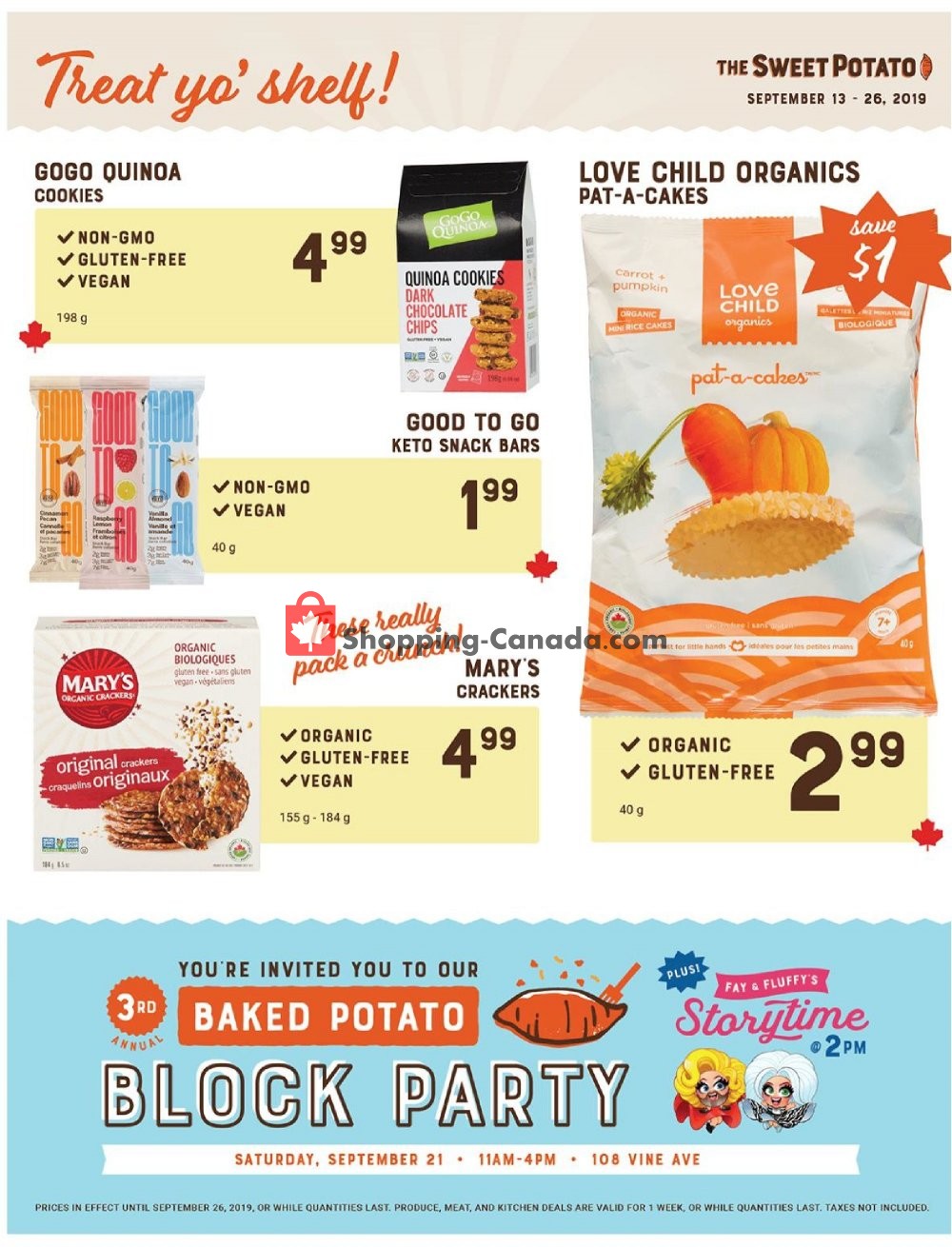 The Sweet Potato flyer from Friday September 13, 2019 to Thursday September 19, 2019 - page 4
