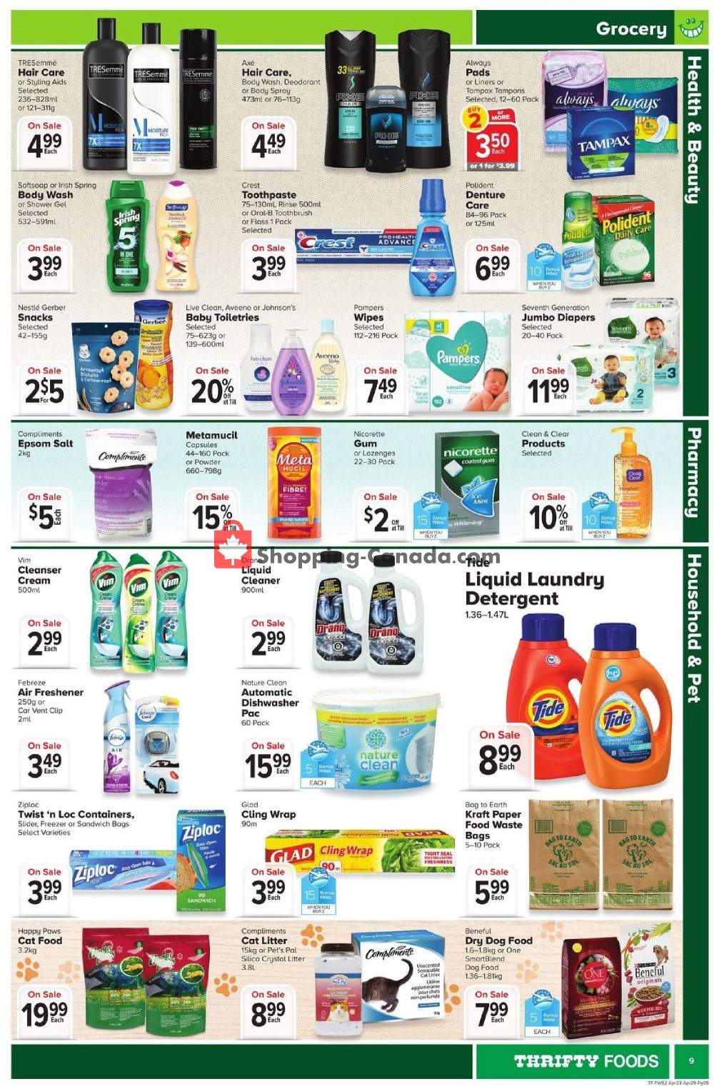 Thrifty Foods flyer from Thursday April 23, 2020 to Wednesday April 29, 2020 - page 9