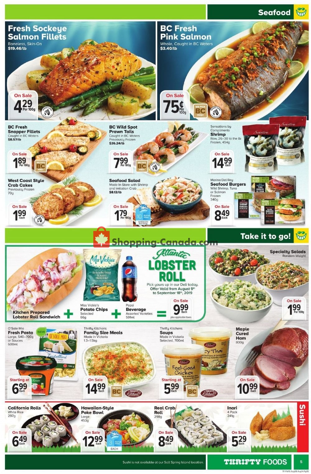 Thrifty Foods flyer from Thursday August 8, 2019 to Wednesday August 14, 2019 - page 5