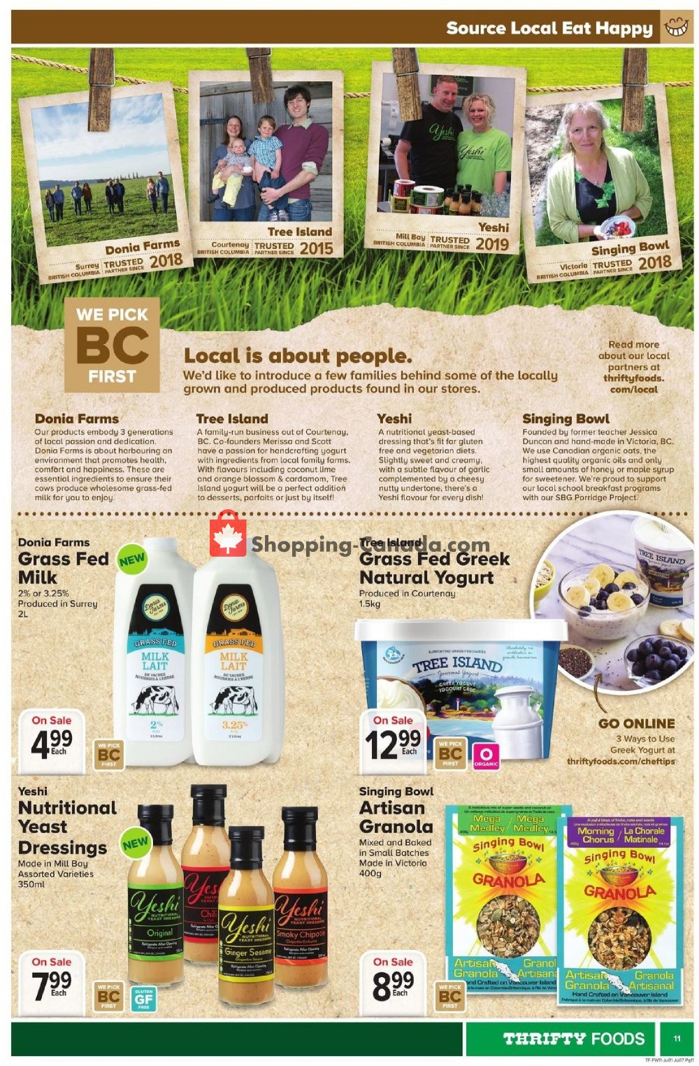 Thrifty Foods flyer from Thursday July 11, 2019 to Wednesday July 17, 2019 - page 11