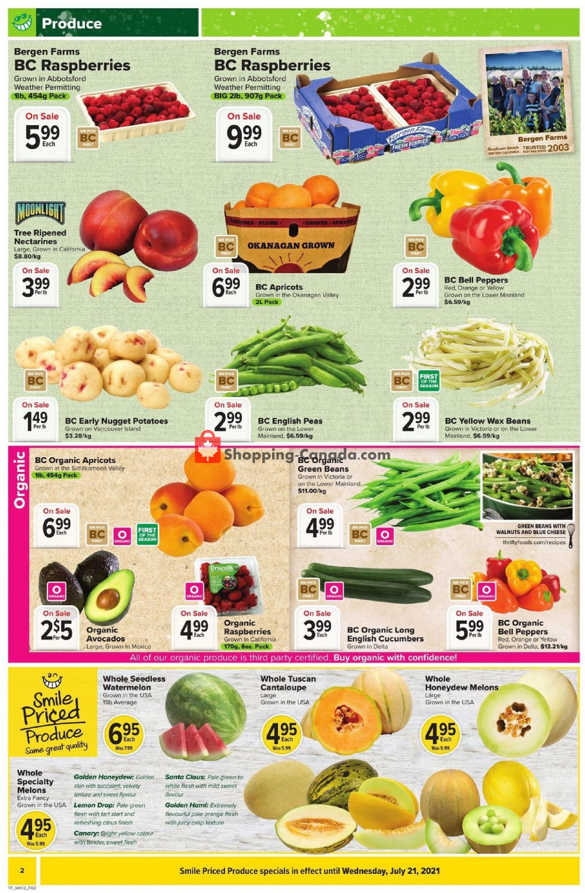 Thrifty Foods flyer from Thursday July 15, 2021 to Wednesday July 21, 2021 - page 2