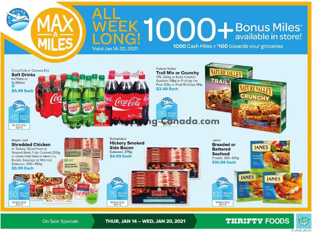 Thrifty Foods flyer from Thursday January 14, 2021 to Wednesday January 20, 2021 - page 1