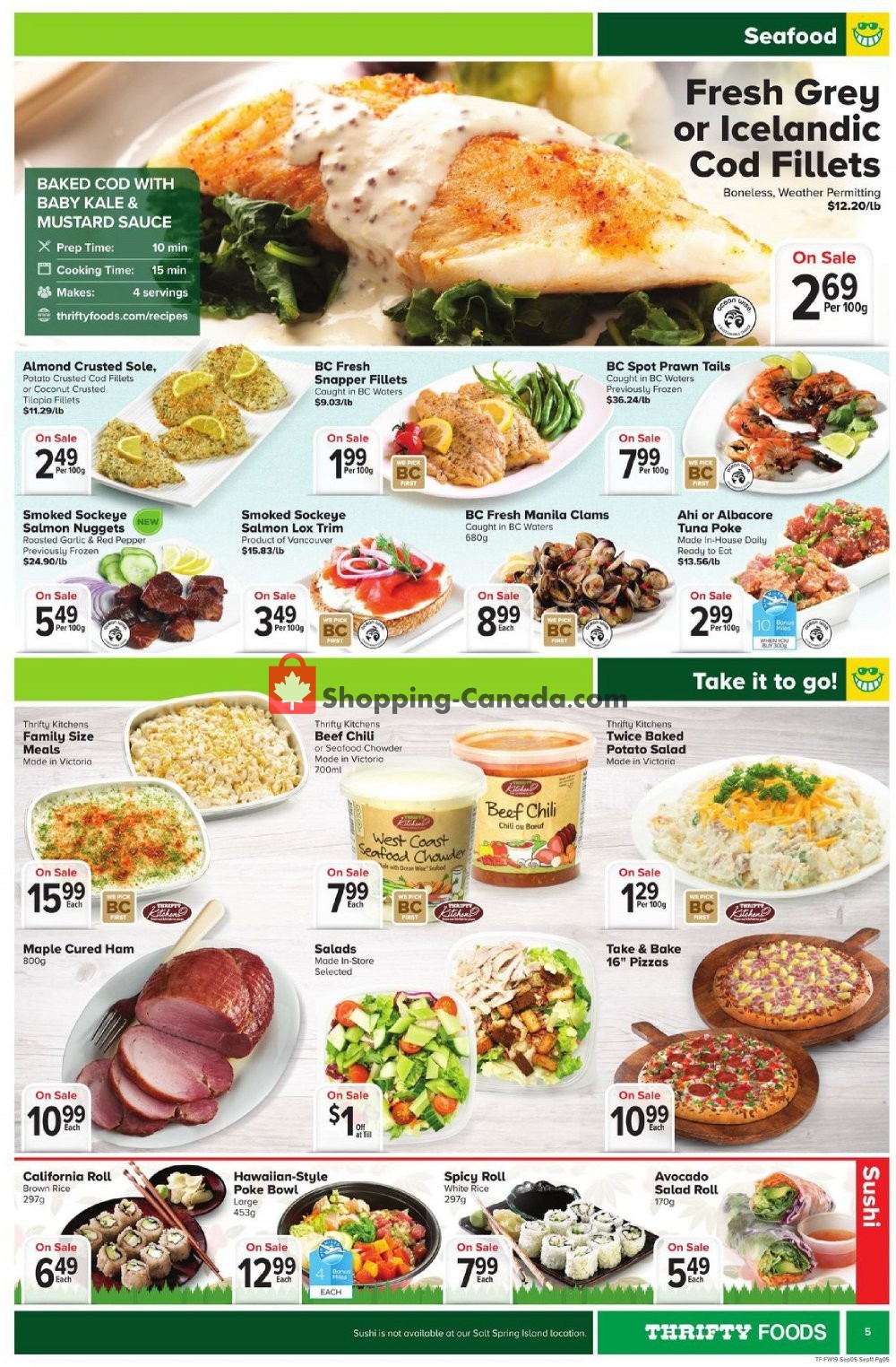 Thrifty Foods flyer from Thursday September 5, 2019 to Wednesday September 11, 2019 - page 5