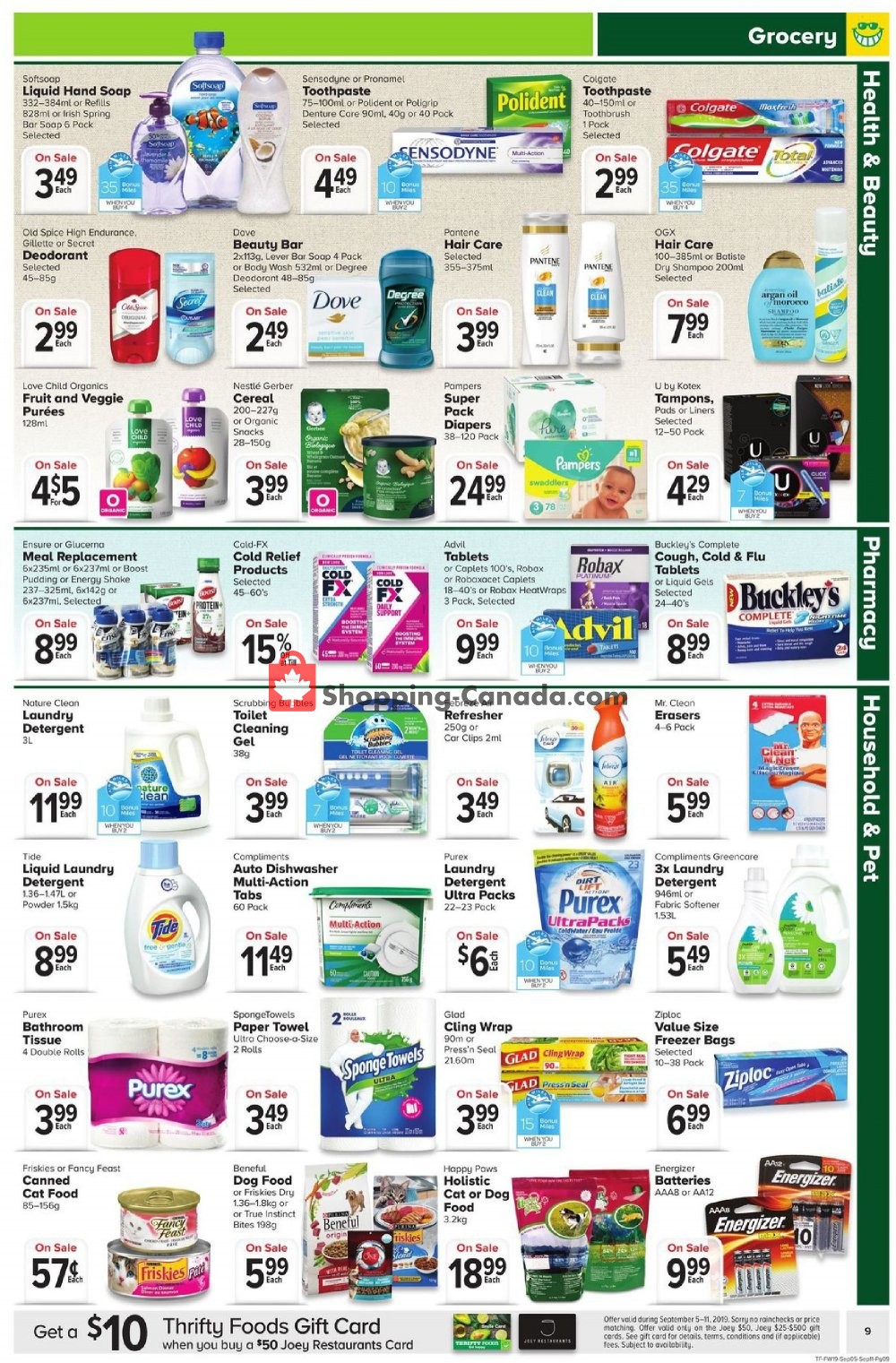 Thrifty Foods flyer from Thursday September 5, 2019 to Wednesday September 11, 2019 - page 9