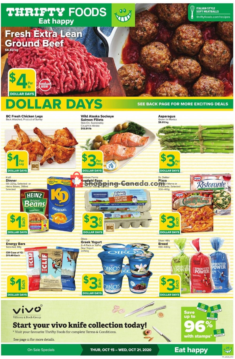 Thrifty Foods flyer from Thursday October 15, 2020 to Wednesday October 21, 2020 - page 1