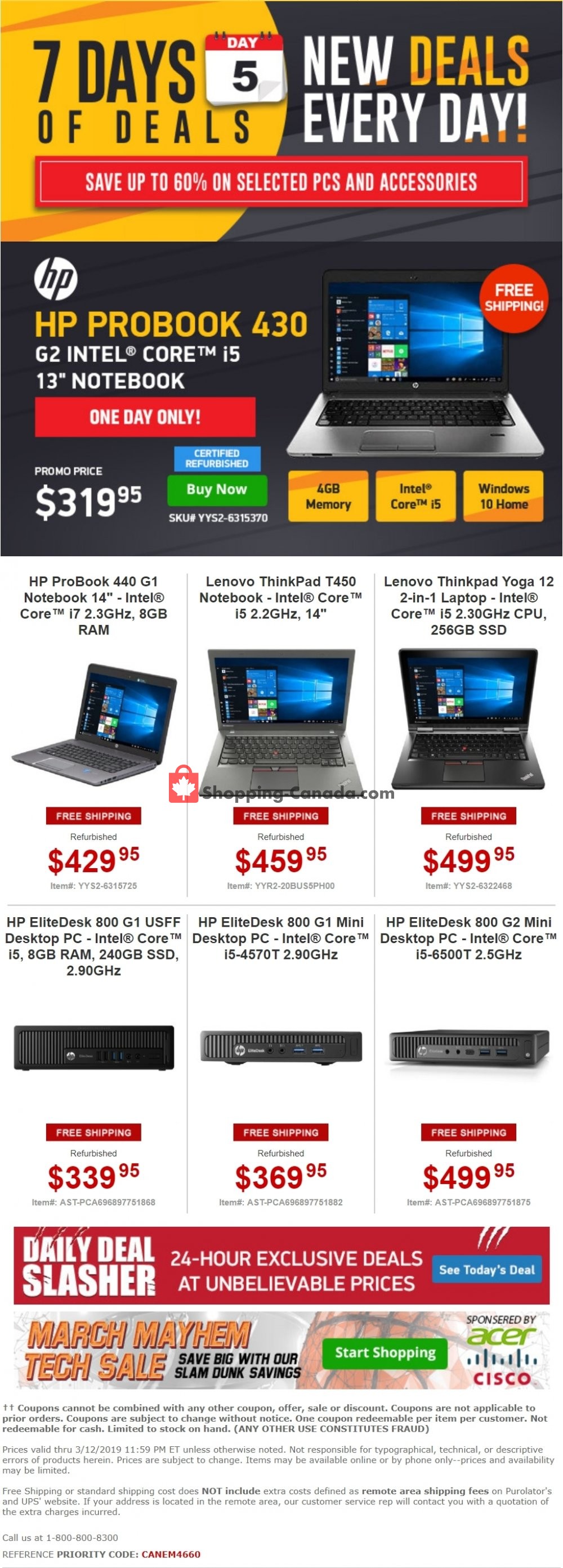 Tiger Direct flyer from Tuesday March 12, 2019 to Tuesday March 12, 2019 - page 1